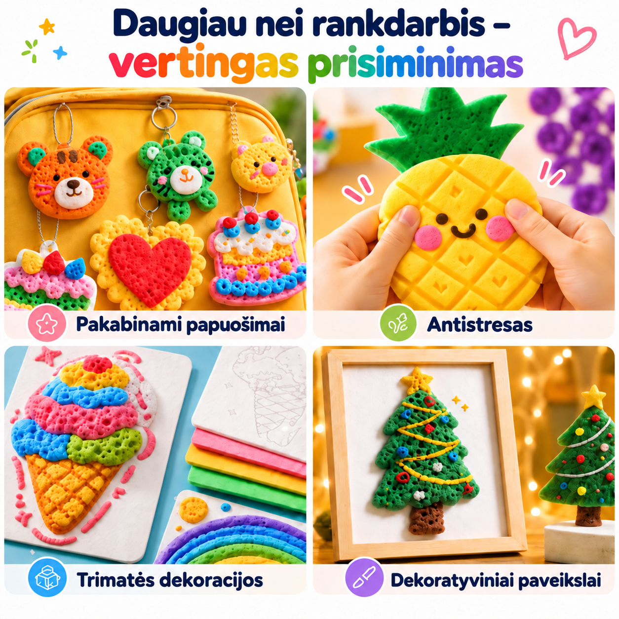 Idėjos kūrybai ir dekoravimui su Popcorn Pens